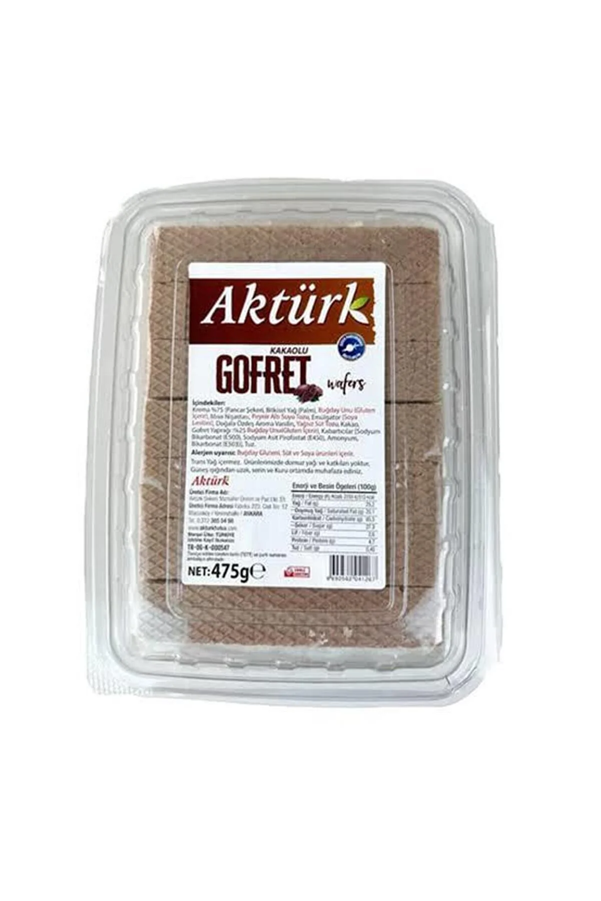 Aktürk Gofret Kakaolu 475 gr