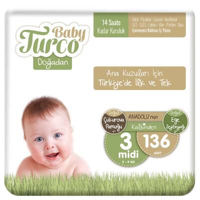 Baby Turco 3 Numara Midi - 136 Adet