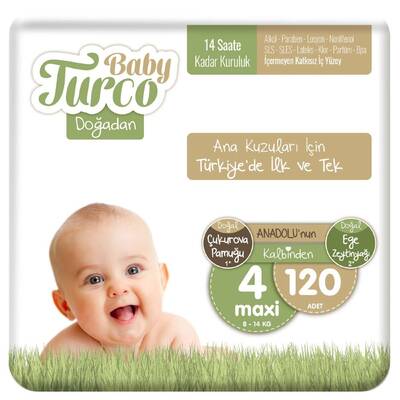 Baby Turco 4 Numara Maxi 120 Adet