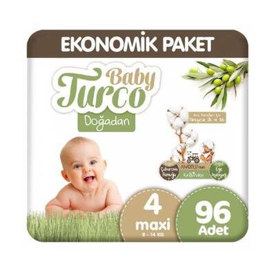 Baby Turco 4 Numara Maxi 96 Adet