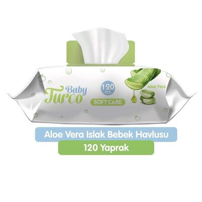 Baby Turco Islak Mendil Havlu Aloe Vera 120 Yaprak