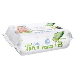 Baby Turco Islak Mendil Havlu Aloe Vera 120 Yaprak - Thumbnail