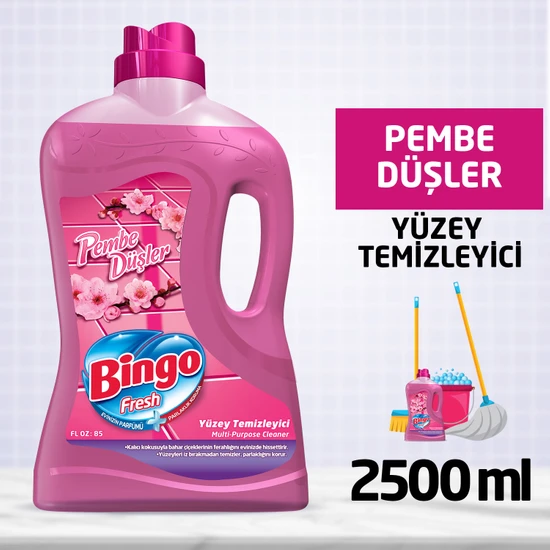 Bingo Fresh Yüzey Temizleyici Pembe Düşler 2,5L