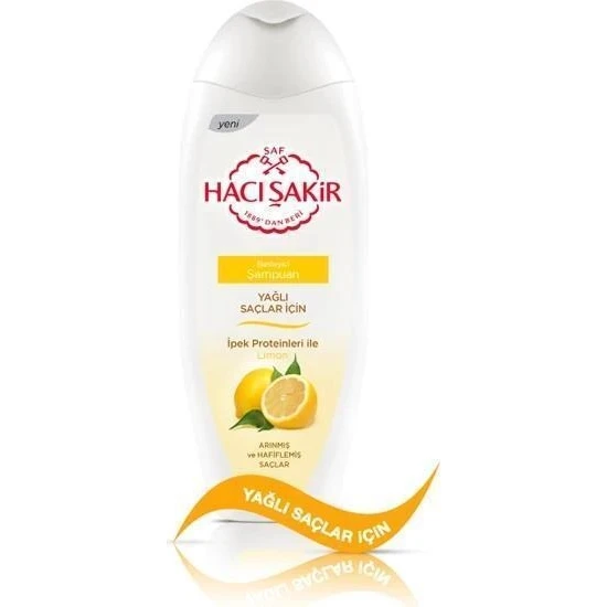 Hacı Şakir Şampuan Limon Yağlı Saçlar 2in1 500 Ml