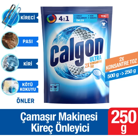 Calgon Kireç Önleyici 4ü1 Arada Ultra Konsantre Toz 250 gr - Thumbnail