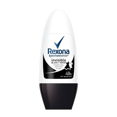 REXONA - İNVİSİBLE - BLACK+WHITE-roll-on