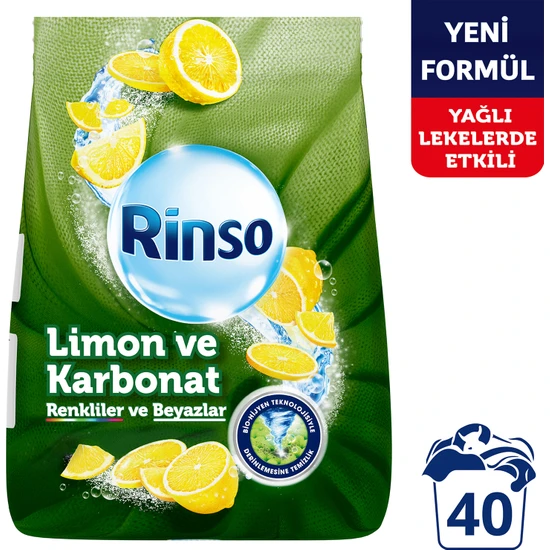 RiNSO - RENKLİLER VE BEYAZLAR - 6 KG - Limon ve Karbonat