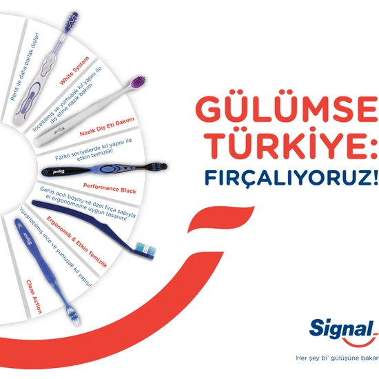 Signal Dis Firçasi Performans Etkin Diş Temizliği 2+1 - Thumbnail