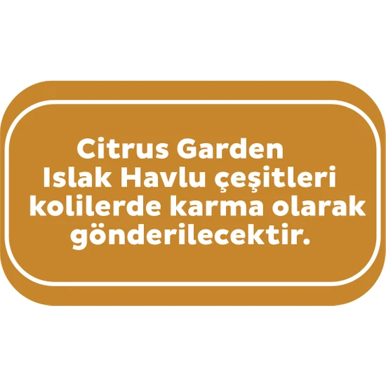 Sleepy Citrus Garden Islak Bebek Havlusu - Thumbnail