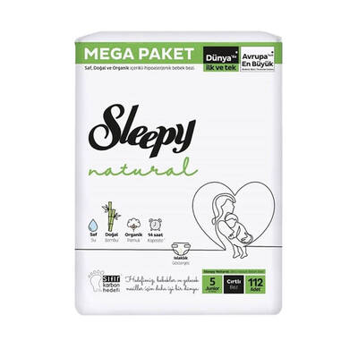 Sleepy - Natural Bebek Bezi 5 Numara 112 Adet