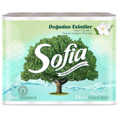 Sofia Yasemin Çiçeği Kokulu Tuvalet Kağıdı 3 Kat 24 lü