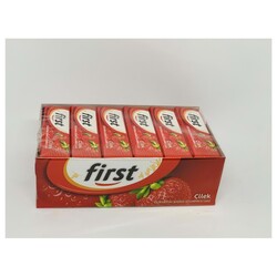 First Duo Sticks Çilek Aromalı Sakız 13,5 gr x 24'lü - Thumbnail