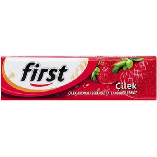 First Duo Sticks Çilek Aromalı Sakız 13,5 gr x 24'lü - Thumbnail