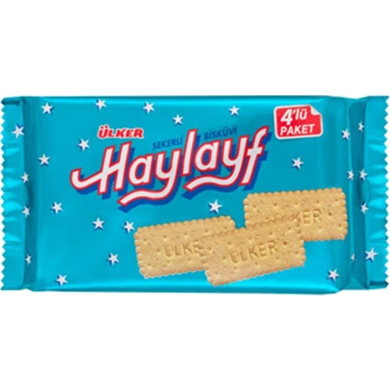 Ülker - Haylayf Şekerli Bisküvi 4X64 gr